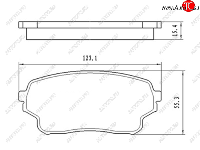 1 079 р. Колодки тормозные передние FR-FL SAT  Suzuki Grand Vitara ( FTB03 3 двери,  3TD62, TL52 5 дверей) - Grand Vitara XL7  с доставкой в г. Таганрог