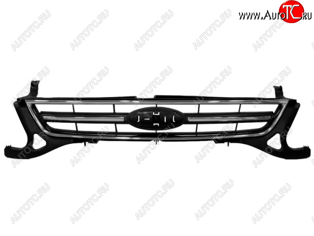 0 р. Решетка радиатора (пр-во Китай) CHINA Ford Mondeo Mk4,BD рестайлинг, седан (2010-2014) (хром)  с доставкой в г. Таганрог