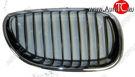 1 469 р. Правая решетка радиатора BodyParts  BMW 5 серия  E60 (2003-2007) седан дорестайлинг (хром черный)  с доставкой в г. Таганрог