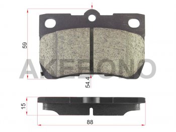 Колодки тормозные зад LH-RH SAT Toyota Crown S200 дорестайлинг (2008-2010)