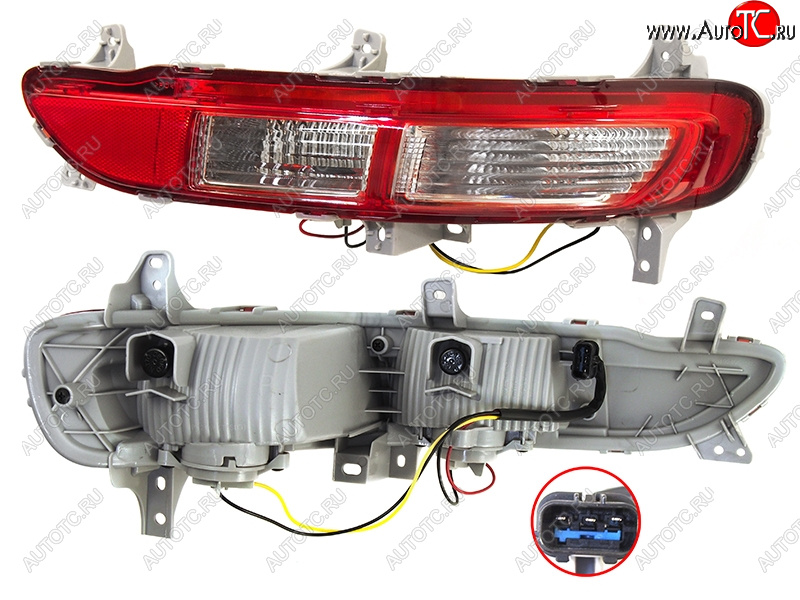 2 789 р. Правый фонарь в задний бампер SAT  KIA Sportage  4 QL (2016-2018) дорестайлинг  с доставкой в г. Таганрог