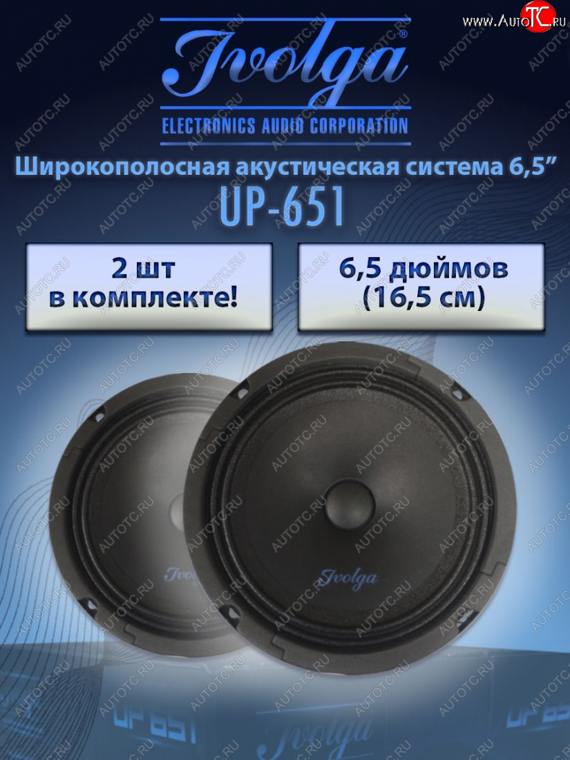 2 479 р. Широкополосная акустическая система Ivolga UP-651 Лада нива 4х4 2131 5 дв. дорестайлинг (1993-2019)  с доставкой в г. Таганрог