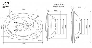 3 299 р. 3-х полосная коаксиальная акустическая система (15х23см/6х9″) MRM BL-69.3 овалы    с доставкой в г. Таганрог. Увеличить фотографию 3