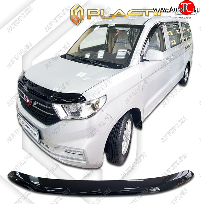 1 839 р. Дефлектор капота (рынок Китая) CA-Plastic  Wuling Hongguang V (2019-2023) (Classic черный)  с доставкой в г. Таганрог