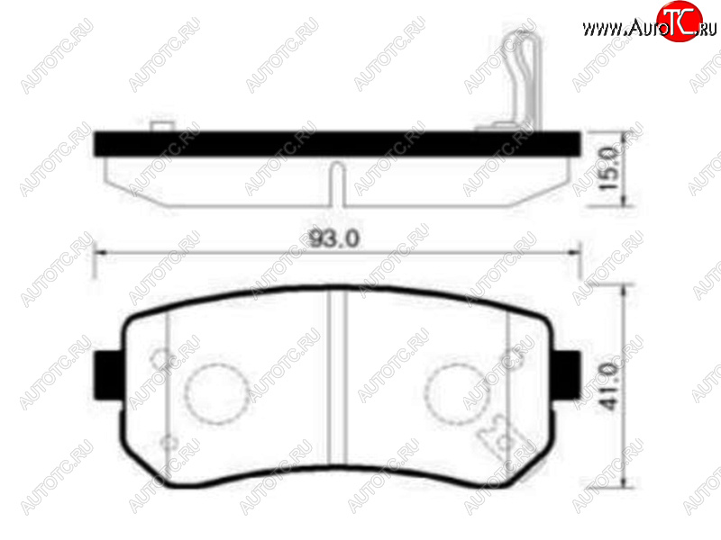 1 599 р. Колодки тормозные задние LH-RH SAT Hyundai Tucson TL рестайлинг (2018-2021)  с доставкой в г. Таганрог