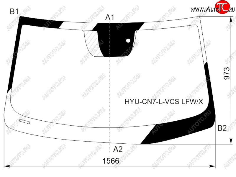 9 949 р. Стекло лобовое (Датчик дождя) XYG  Hyundai Elantra  CN7 (2020-2023)  с доставкой в г. Таганрог