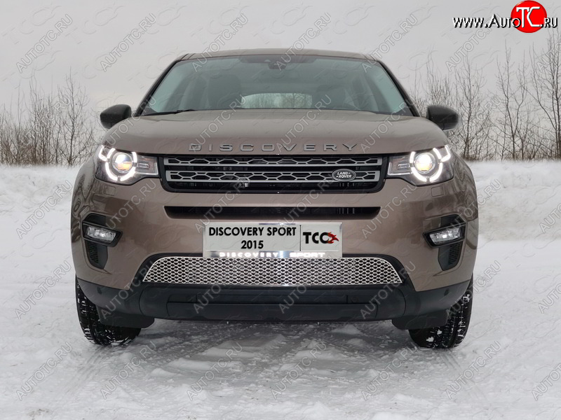 6 449 р. Рамка гос. номера ТСС Тюнинг  Land Rover Discovery Sport  L550 (2014-2019) дорестайлинг (нержавейка)  с доставкой в г. Таганрог