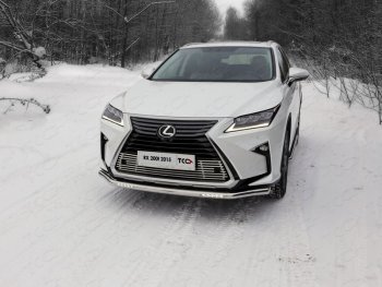 5 999 р. Рамка гос. номера ТСС Тюнинг Lexus RX350 AL10 рестайлинг (2012-2015) (нержавейка)  с доставкой в г. Таганрог. Увеличить фотографию 1