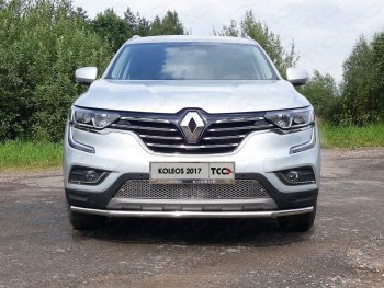 6 449 р. Рамка гос. номера ТСС Тюнинг  Renault Koleos  2 (2016-2025) (нержавейка)  с доставкой в г. Таганрог. Увеличить фотографию 1