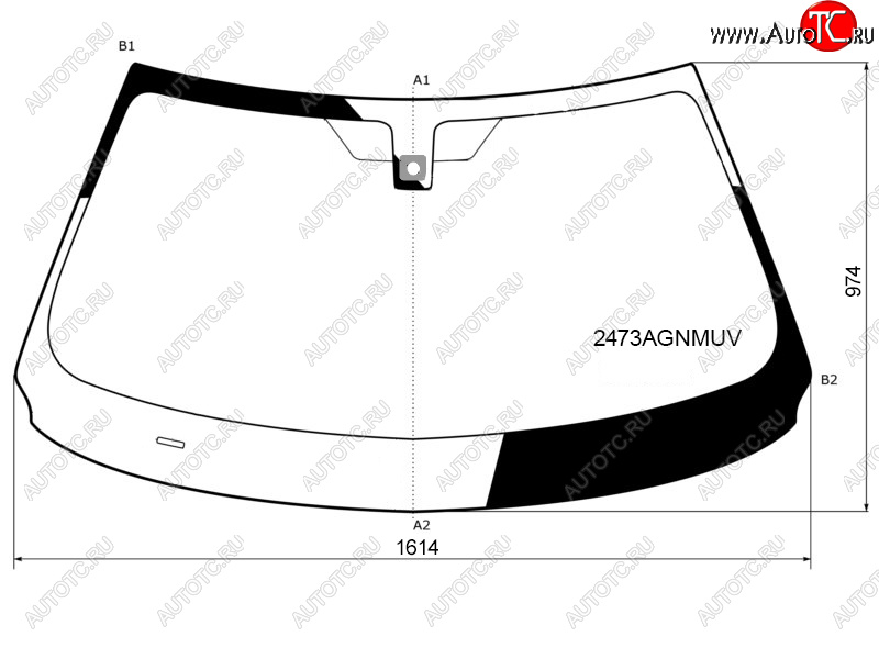 28 749 р. Стекло лобовое (Датчик дождя Проекция) FUYAO  BMW X5  F15 (2013-2018)  с доставкой в г. Таганрог