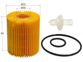 Фильтр масляный (картридж) SAT Lexus (Лексус) LS460 (ЛС)  XF40 (2006-2017),  LS460L (ЛС)  XF40 (2012-2017), Toyota (Тойота) Auris (Аурис) ( E150,  E180,  E210) (2006-2020),  Avensis (Авенсис) ( T250 седан,  T250 универсал,  T270 седан,  T270 универсал) (2006-2018)