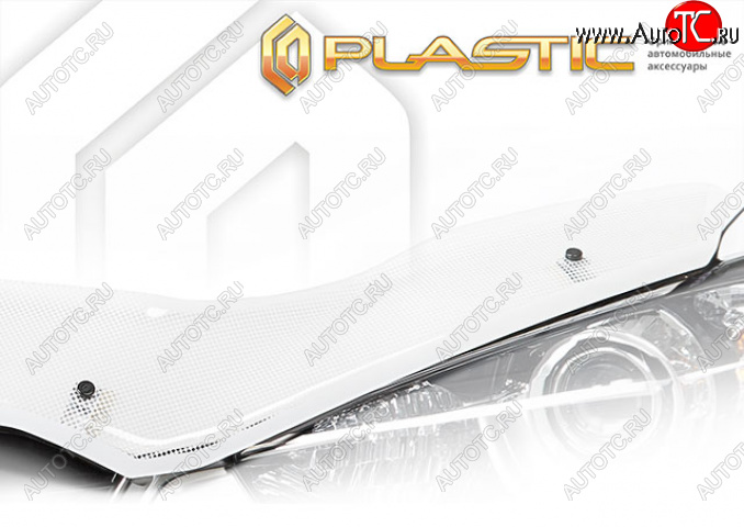 2 599 р. Дефлектор капота (exclusive) CA-Plastic  Geely Emgrand  SS11 (2021-2024) (Шелкография белая)  с доставкой в г. Таганрог