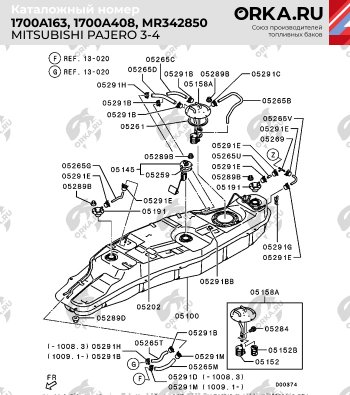 29 599 р. Пластиковый топливный бак (ДИЗЕЛЬ) 80 л. NEW BAK  Mitsubishi Pajero ( 3 V70,  4 V80) (1999-2011) дорестайлинг, рестайлинг, дорестайлинг  с доставкой в г. Таганрог. Увеличить фотографию 9