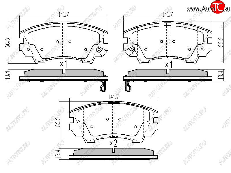 1 399 р. Колодки тормозные перед FR-FL SAT Opel Astra J универсал дорестайлинг (2009-2012)  с доставкой в г. Таганрог