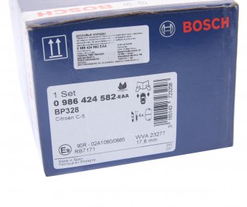 2 999 р. Колодки тормозные передние (4шт.) BOSCH CITROEN C5 RD дорестайлинг, седан (2008-2017)  с доставкой в г. Таганрог. Увеличить фотографию 4