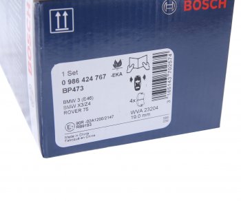 3 499 р. Колодки тормозные передние (4шт.) BOSCH BMW 3 серия E46 седан дорестайлинг (1998-2001)  с доставкой в г. Таганрог. Увеличить фотографию 4