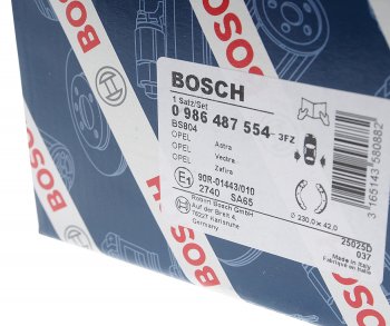 3 199 р. Колодки тормозные задние барабанные 4шт. BOSCH Opel Astra G седан (1998-2005)  с доставкой в г. Таганрог. Увеличить фотографию 3