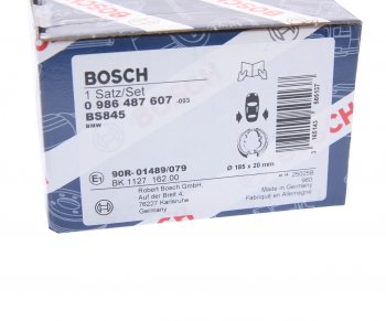 2 499 р. Колодки тормозные задние барабанные 4шт. BOSCH BMW 1 серия E82 купе 1-ый рестайлинг (2007-2011)  с доставкой в г. Таганрог. Увеличить фотографию 4