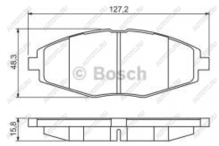 1 149 р. Колодки тормозные передние (4шт.) BOSCH Chevrolet Lanos T100 седан (2002-2017)  с доставкой в г. Таганрог