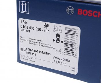 1 279 р. Колодки тормозные задние (4шт.) BOSCH Audi A6 C5 дорестайлинг, седан (1997-2001)  с доставкой в г. Таганрог. Увеличить фотографию 3