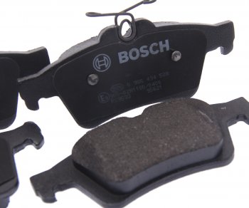 2 679 р. Колодки тормозные задние (4шт.) BOSCH Ford Focus 2 хэтчбэк 5 дв. рестайлинг (2007-2011)  с доставкой в г. Таганрог. Увеличить фотографию 2