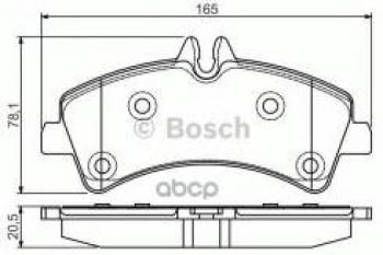 3 099 р. Колодки тормозные задние (4шт.) BOSCH  Mercedes-Benz Sprinter ( W901,  W905,  W906) (1995-2018), Volkswagen Crafter  1 (2006-2017)  с доставкой в г. Таганрог. Увеличить фотографию 1