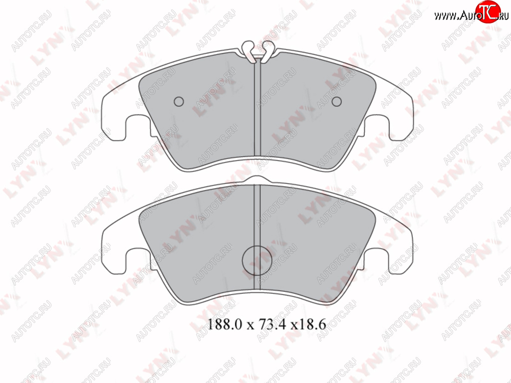 3 479 р. Колодки тормозные передние(4шт.) LYNX Audi A4 B7 седан (2004-2008)  с доставкой в г. Таганрог