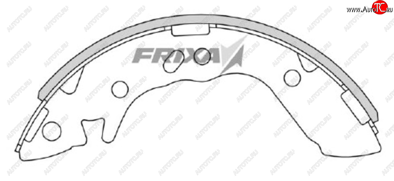 1 299 р. Колодки тормозные задние барабанные (4шт.) HANKOOK FRIXA Hyundai Accent седан ТагАЗ (2001-2012)  с доставкой в г. Таганрог