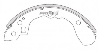 Колодки тормозные задние барабанные (4шт.) HANKOOK FRIXA  Sephia, Shuma, Spectra