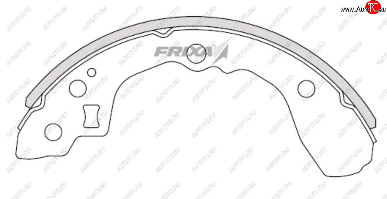 959 р. Колодки тормозные задние барабанные (4шт.) HANKOOK FRIXA  KIA Sephia - Spectra  с доставкой в г. Таганрог