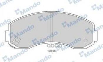 2 199 р. Колодки тормозные передние (4шт.) MANDO  KIA Bongo  PU (2004-2025) 4- дорестайлинг, 4- рестайлинг  с доставкой в г. Таганрог. Увеличить фотографию 1