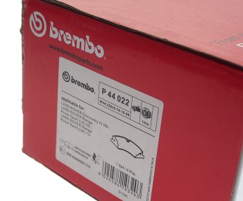 7 499 р. Колодки тормозные передние (4шт.) BREMBO  Land Rover Discovery ( 1 LJ,  2 L318,  3 L319,  4 L319,  5 L462) - Range Rover Sport ( 1 L320,  2 L494)  с доставкой в г. Таганрог. Увеличить фотографию 3