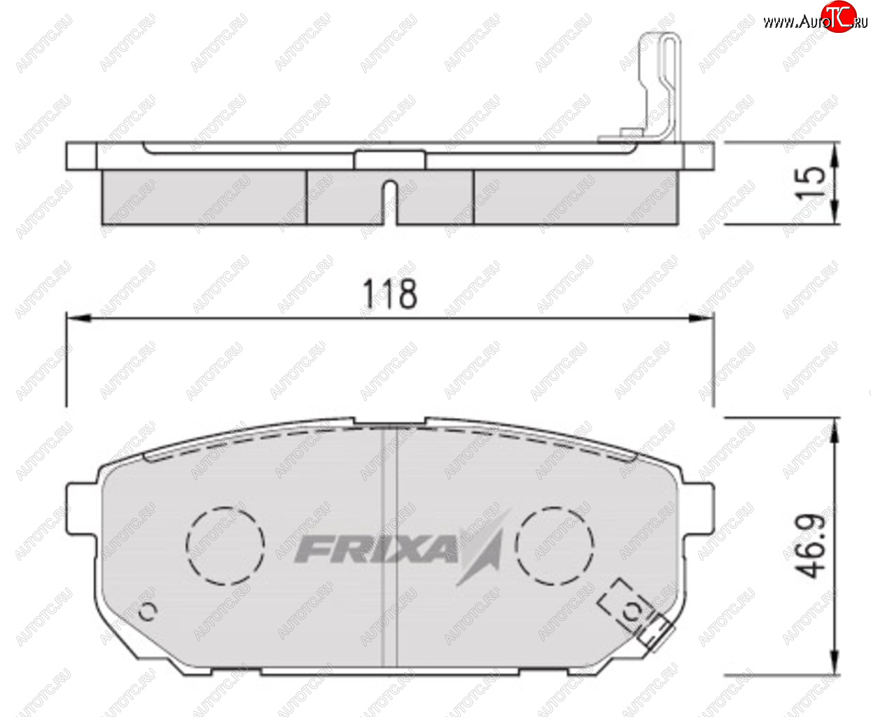 2 199 р. Колодки тормозные задние (4шт.) FRIXA  KIA Sorento ( BL,  MQ4) (2002-2022) дорестайлинг, рестайлинг  с доставкой в г. Таганрог