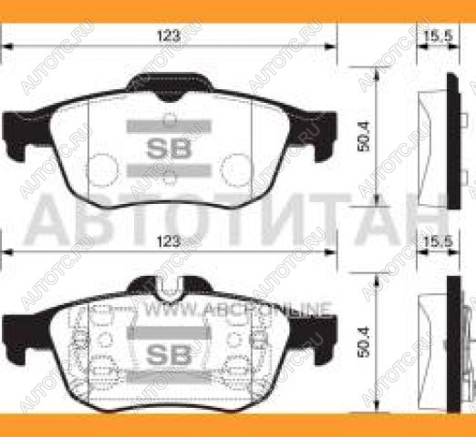 1 639 р. Колодки тормозные задние (4шт.) SANGSIN Nissan Primera 3 универсал P12 (2002-2008)  с доставкой в г. Таганрог