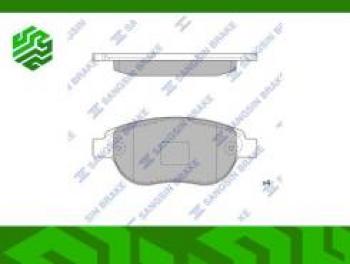 Колодки тормозные передние (4шт.) SANGSIN CITROEN (Ситроен) Xsara (Ксара) ( N0,  N1) (2000-2005), Peugeot (Пежо) 307 ( универсал,  хэтчбэк 3 дв.,  хэтчбэк 5 дв.) (2001-2008)