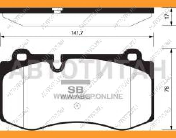 2 899 р. Колодки тормозные передние (4шт.) SANGSIN Mercedes-Benz E-Class W211 дорестайлинг седан (2002-2006)  с доставкой в г. Таганрог