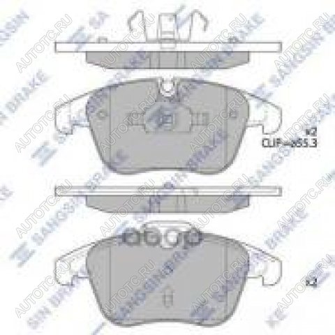 3 199 р. Колодки тормозные передние (4шт.) SANGSIN  CITROEN C5 ( X40,DC,  X40,DE,  X40,RC,  X40,RE,  RD,  RW) (2000-2021) лифтбэк дорестайлинг, универсал дорестайлинг, лифтбэк рестайлинг, универсал рестайлинг, дорестайлинг, седан, доресталийнг, универсал, рестайлинг, седан  с доставкой в г. Таганрог