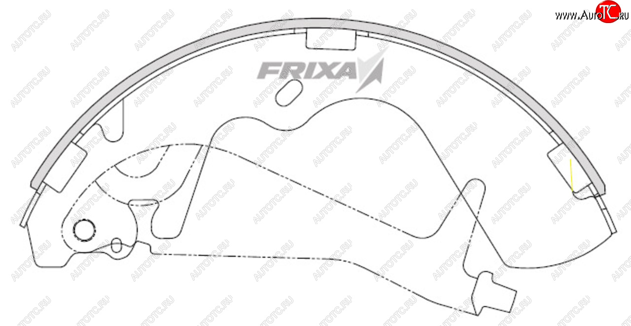 1 679 р. Колодки тормозные передние барабанные (4шт.) HANKOOK FRIXA  Hyundai Starex/H1  A1 (1997-2007) дорестайлинг, рестайлинг  с доставкой в г. Таганрог