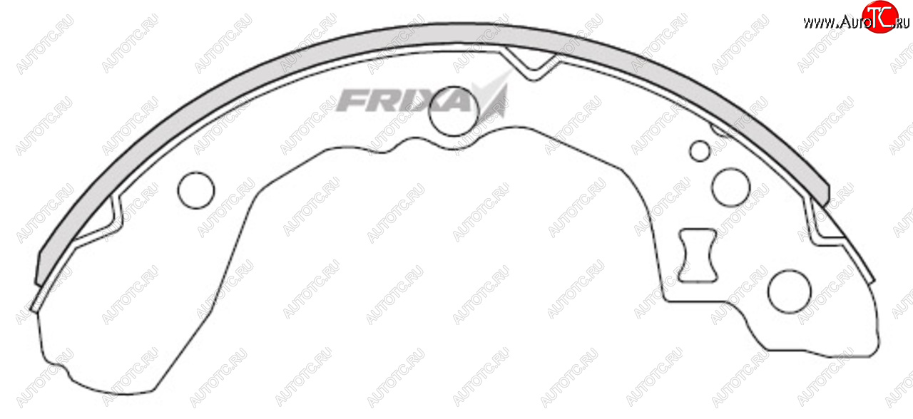 859 р. Колодки тормозные задние барабанные (4шт.) HANKOOK FRIXA KIA Rio 3 QB дорестайлингхэтчбек5дв. (2011-2015)  с доставкой в г. Таганрог