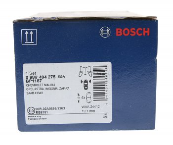 3 599 р. Колодки тормозные передние R17 (4шт.) BOSCH Opel Astra J GTC (2011-2018)  с доставкой в г. Таганрог. Увеличить фотографию 3