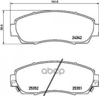 8 799 р. Колодки тормозные передние (4шт.) BREMBO Honda CR-V RM1,RM3,RM4 дорестайлинг (2012-2015)  с доставкой в г. Таганрог. Увеличить фотографию 1