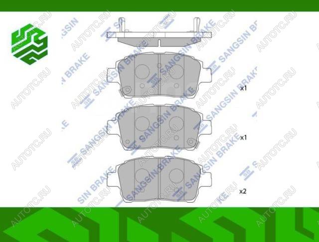 1 399 р. Колодки тормозные передние (4шт.) SANGSIN  Toyota Celica  T230 (1999-2006)  с доставкой в г. Таганрог