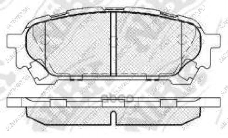 3 879 р. Колодки тормозные задние (4шт.) NIBK  Subaru Forester  SG - Impreza  GD  с доставкой в г. Таганрог