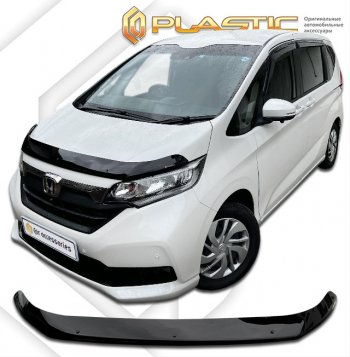 2 099 р. Дефлектор капота (рынок Японии) CA-Plastic  Honda Freed  GB7,GB8,GB5,GB6 (2019-2024) минивэн рестайлинг (Classic черный)  с доставкой в г. Таганрог. Увеличить фотографию 1