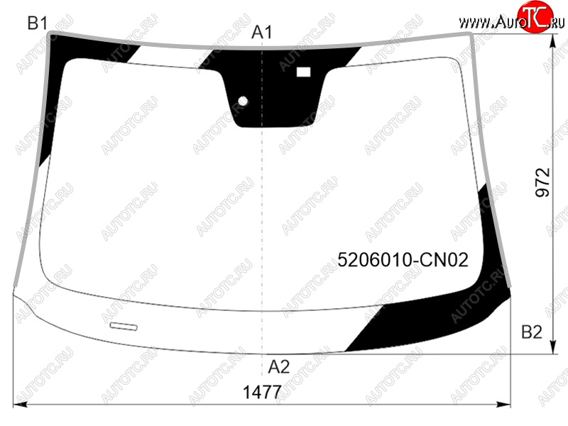 9 499 р. Стекло лобовое (Датчик дождя Молдинг) FUYAO  Changan UNI-T (2020-2024) дорестайлинг, рестайлинг  с доставкой в г. Таганрог