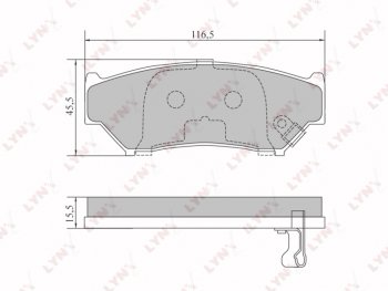 1 399 р. Колодки тормозные передние (4шт.) LYNX  Suzuki Grand Vitara ( FTB03 3 двери,  3TD62, TL52 5 дверей) - Vitara  ET  с доставкой в г. Таганрог. Увеличить фотографию 1