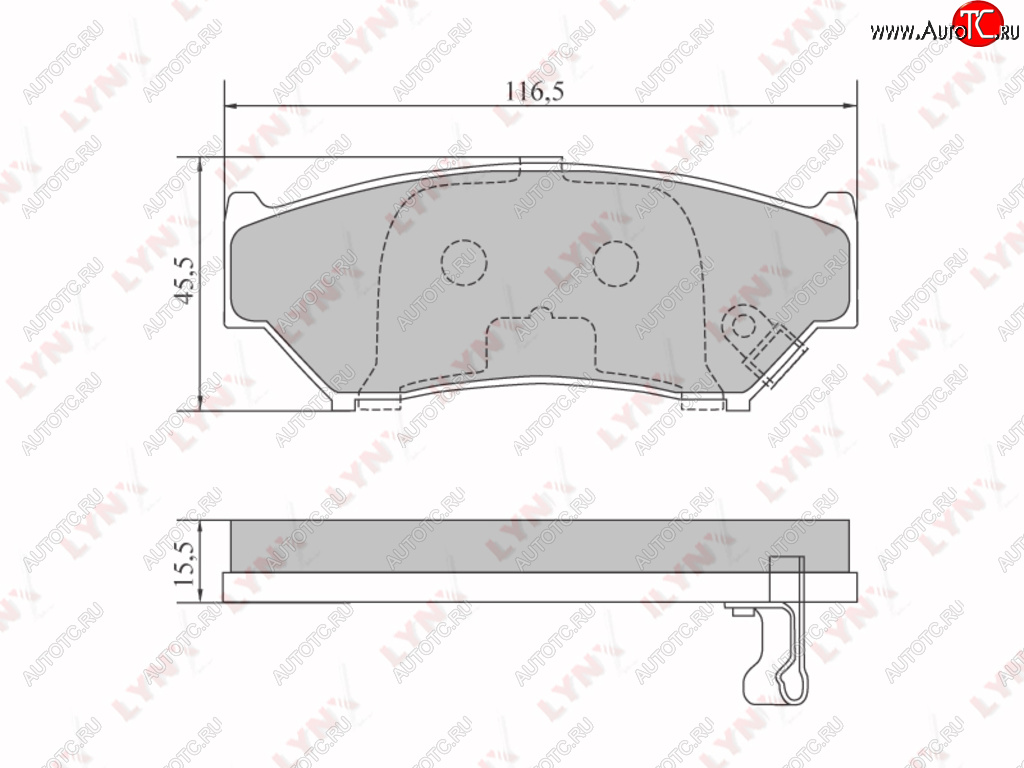 1 399 р. Колодки тормозные передние (4шт.) LYNX  Suzuki Grand Vitara ( FTB03 3 двери,  3TD62, TL52 5 дверей) - Vitara  ET  с доставкой в г. Таганрог