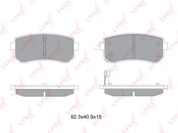 1 159 р. Колодки тормозные задние (4шт.) LYNX KIA Rio 3 QB дорестайлингхэтчбек5дв. (2011-2015)  с доставкой в г. Таганрог. Увеличить фотографию 2