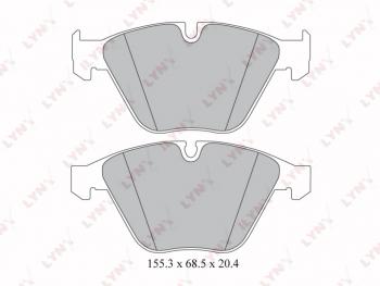 2 499 р. Колодки тормозные передние(4шт.) LYNX  BMW 5 серия ( E60,  E61) - 7 серия  E65,E66, E67, E68  с доставкой в г. Таганрог. Увеличить фотографию 2