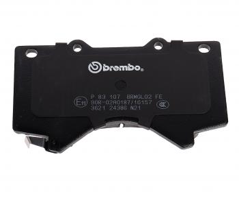 5 999 р. Колодки тормозные передние (4шт.) BREMBO Toyota Land Cruiser 200 2-ой рестайлинг (2015-2021)  с доставкой в г. Таганрог. Увеличить фотографию 5